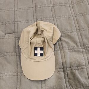 GAP Tan Cap with Navy and White Patch Size S/M
